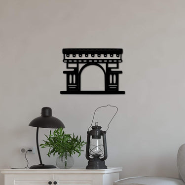 Arc de Triomphe Metal Wall Art | Paris Themed Decor for Girls Bedroom | Modern Paris Art Metal Cutout | France Art | Bathroom Paris Decor